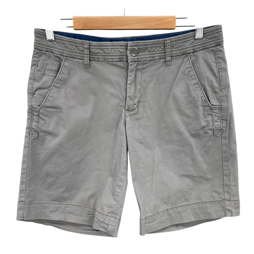 Natural Reflections Short Woman 10 Gray Bermuda Hiking Walking Cotton‎ Staple